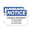 Signmission Private Property No Trespassing No Soliciting OSHA Notice Sign, Plastic, 10in W x 7in L, 2PK OS-2PACK-NS-P-710-L-17848 - alternate 1
